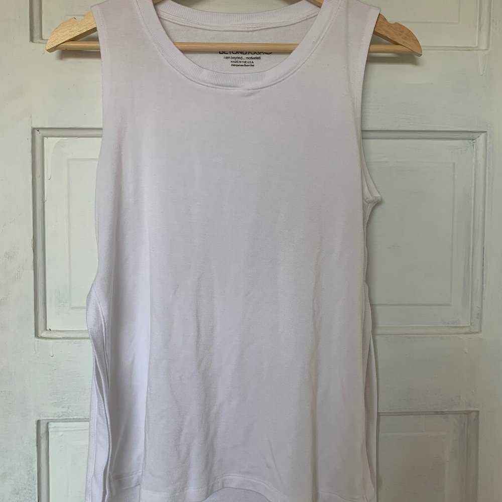 Beyond Yoga white tank